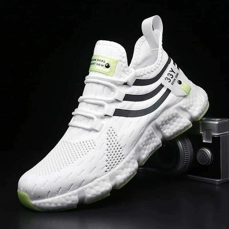 Tênis de corrida masculino de  - Breathable Mesh Athletic Shoes avaliação e preço