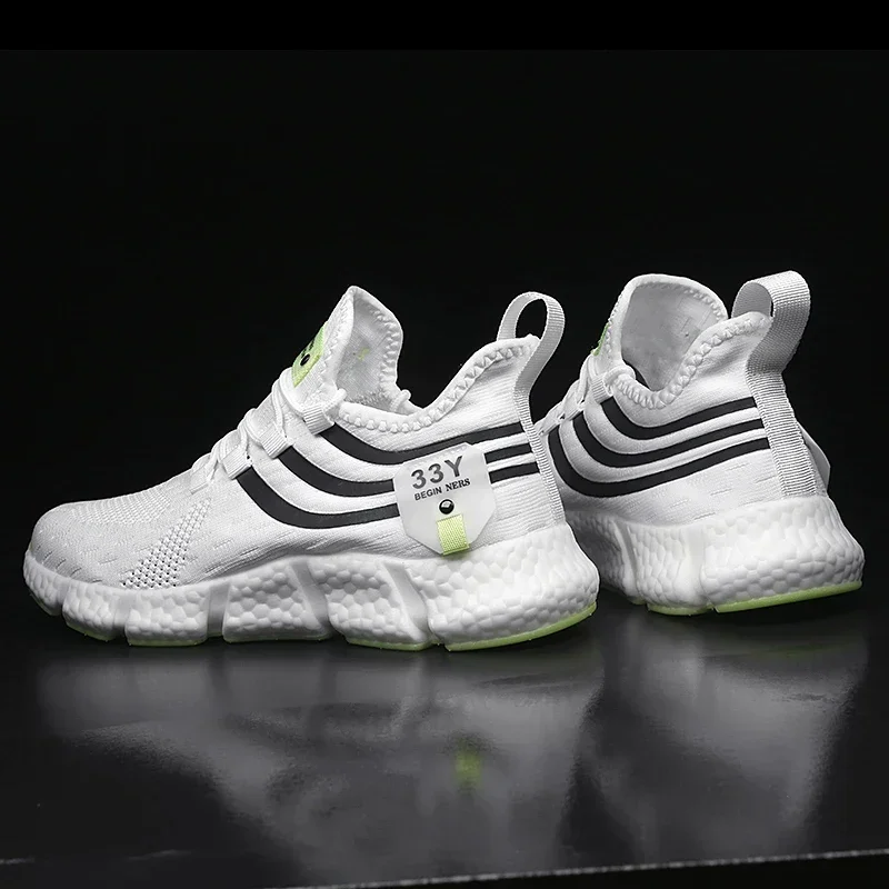 Tênis de corrida masculino de  - Breathable Mesh Athletic Shoes avaliação e preço