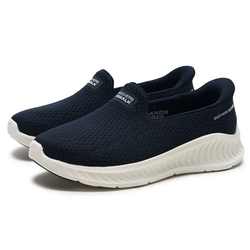 Tênis Skechers 125644-NVW Femi - Knit Fabric Lace Up Sneakers avaliação e preço