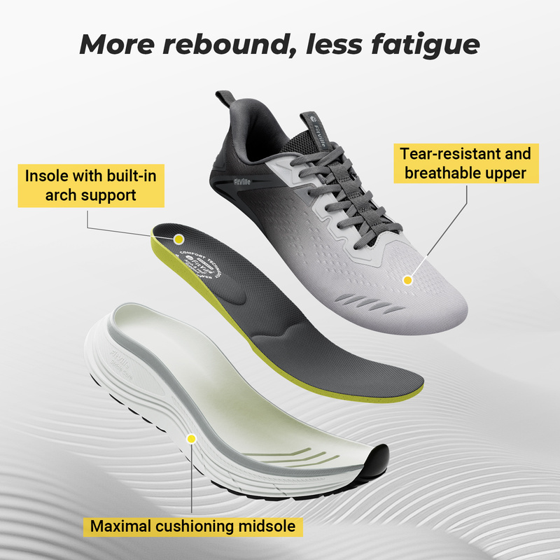 Tênis Masculinos FitVille Extr - Breathable Mesh Athletic Shoes avaliação e preço